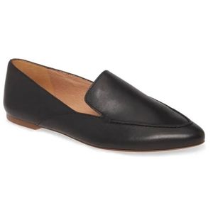 MADEWELL The Ian Skimmer Flat Black Leather Size 9.5
